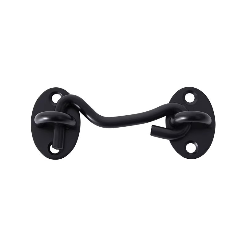 Door lock, no need for drilling, door bolt, latch, sliding door lock, stainless steel anti-theft snap, simple bathroom door lock Item Picture