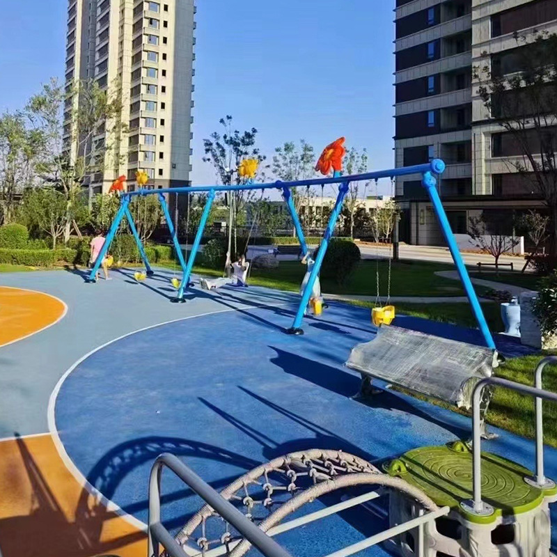 Outdoor popular circular swing, homestay, shopping mall, bird's nest, children's hanging basket, circular woven bird's nest custom hanging Specification image