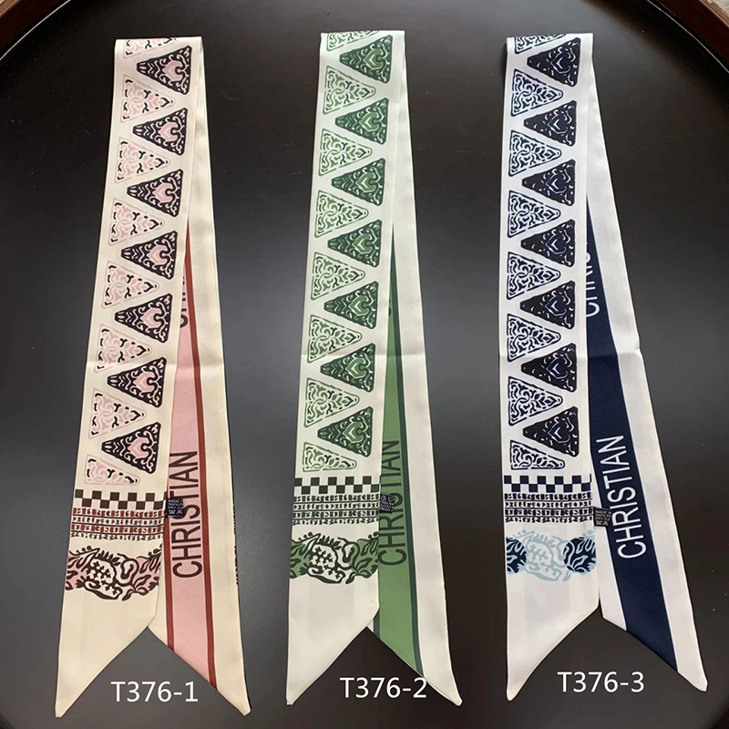 Silk scarf wholesale market street stall supplies twill silk, imitation silk, floral scarves, small ribbons, women's bags, decorative ribbons, trendy Specification image