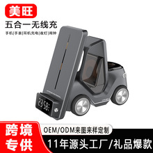 新款车载支架 红外电动感应无线充充电器 出风口导航手机支架旋转详情11