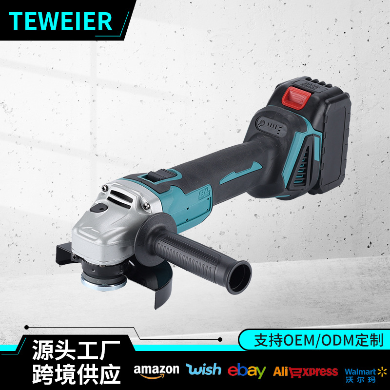 Cross-border high-power 125 electric Angle grinder, foreign trade metal cutting machine, household multi-functional lithium battery grinding machine