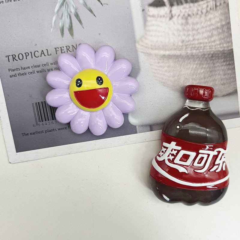 创意可爱冰箱贴 网红仿真饮料瓶磁力贴DIY饰品家居装饰贴厂家直供产品图