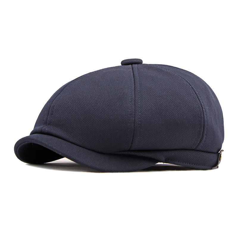 Octagonal cap, summer thin sun protection breathable baseball cap, men's fashionable and versatile beret, newsboy cap, women's middle-aged and elderly cap Specification image