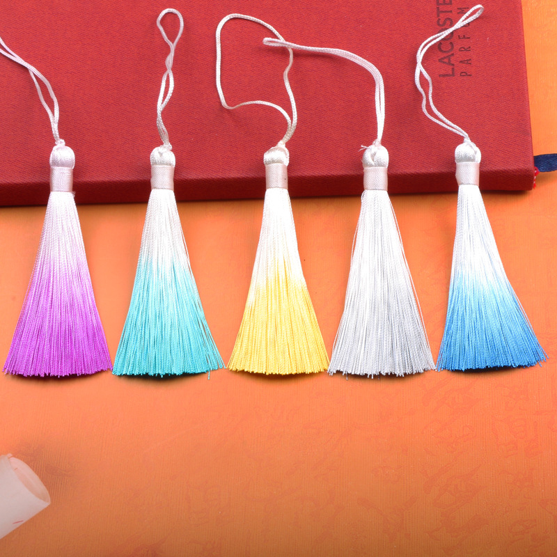 8CM渐变流苏吊穗书签小穗子古国风汉服压襟挂件扇子配饰扇坠批发