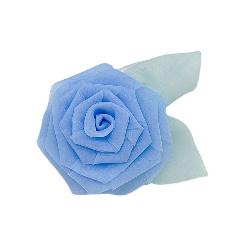 Korean version organza flower handmade diy peony flower brooch accessories, fabric flower headwear clothing, flower accessories, fabric handmade flower accessories Item Picture
