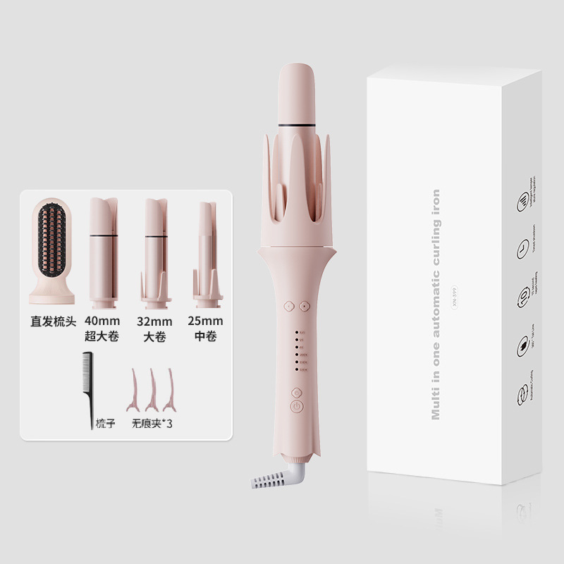 Cross-border fully automatic curling iron 40mm magic tool, large curls 32, long-lasting styling without damaging hair 28 three-in-one straight hair comb Item Picture