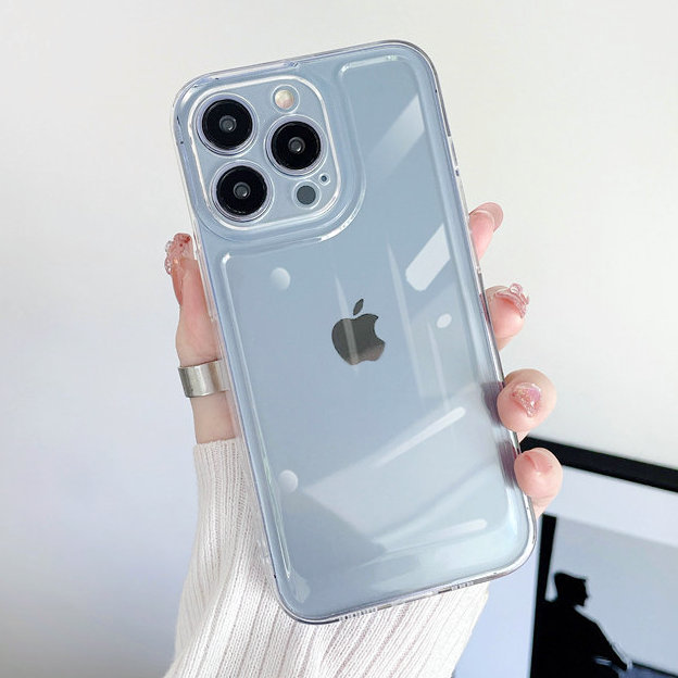 For Iphone13 Mobile Phone Case Transparent Apple 14Pro Shell 13 Silicone Tpu Anti-Fall Soft Shell Wholesale details Picture