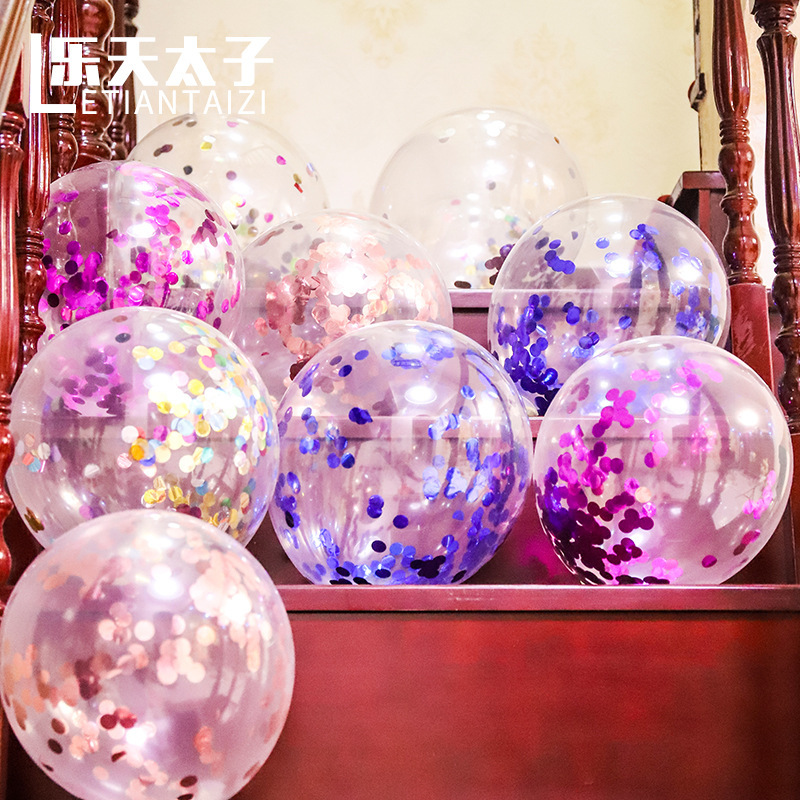 12寸2.8/亮片气球/多色产品图