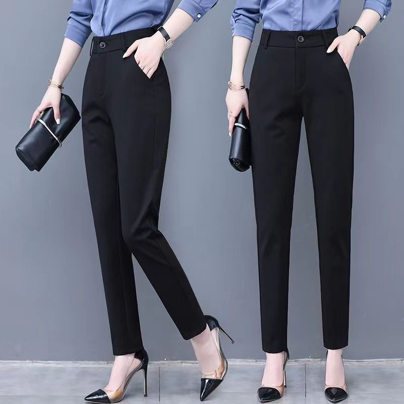 Dress Pants Women's Casual Pants 2023 Spring And Autumn New Thin Career Small Feet Suit Pants High-Grade Hotel Bank Working Pants details Picture