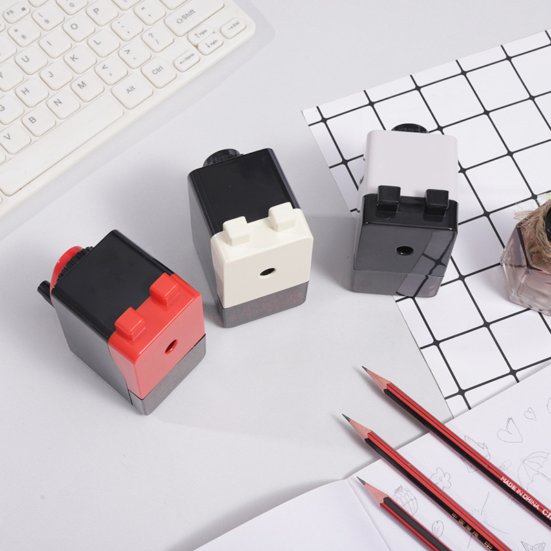 Manufacturers directly for primary school students sharpener red white black hand sharpener labor saving pen knife pencil knife wholesale Specification drawing