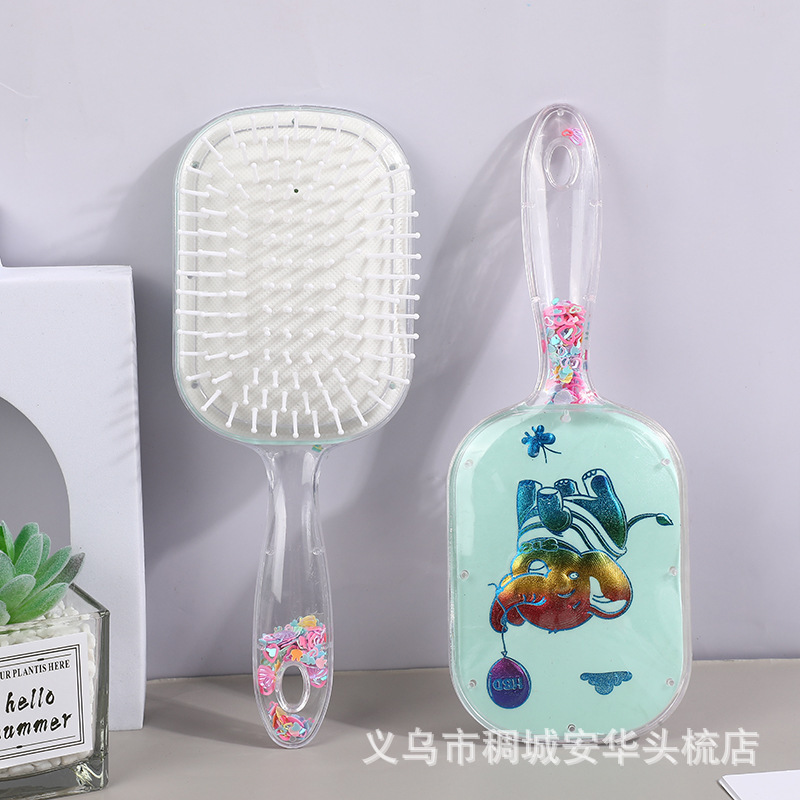 Japanese And Korean Style Cartoon Animal Air Bag Comb Simple Cute Lady Home Dormitory With Hair Massage Comb In Stock Specification drawing