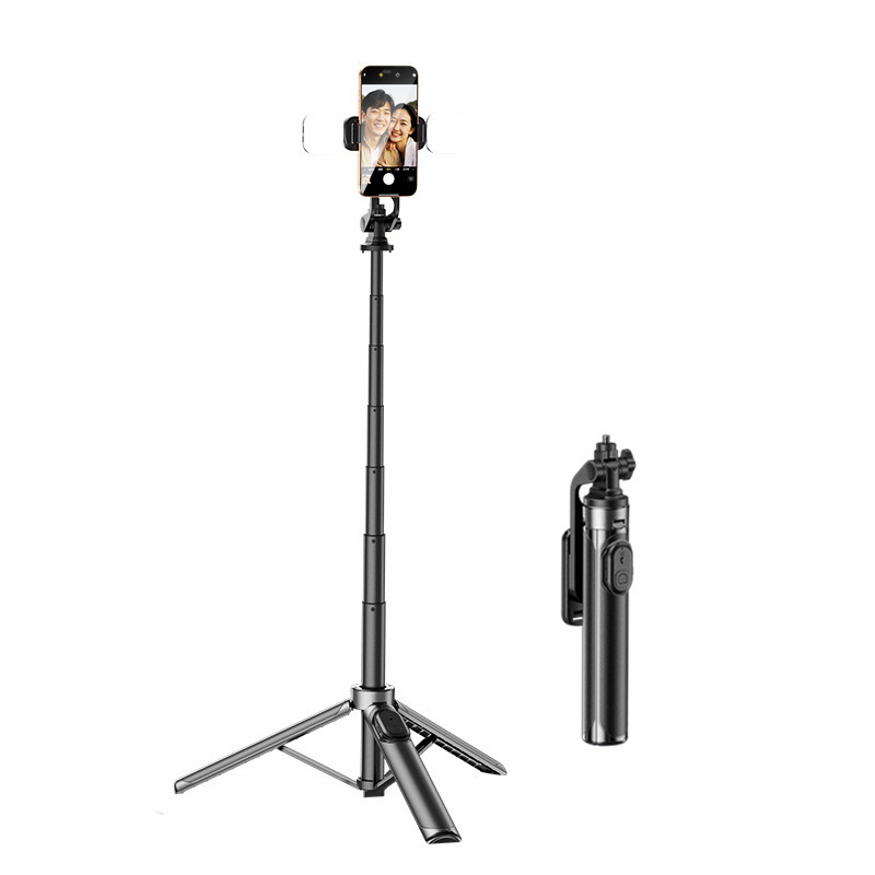 Wholesale of mini selfie stick tripods, mobile phone photography portable travel Bluetooth selfie live streaming stands Item Picture