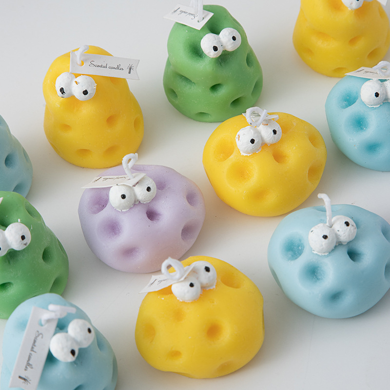 芝士兄弟香薰蜡烛伴手礼芝士蜡烛ins创意家居摆饰套装跨境蜡烛详情图4