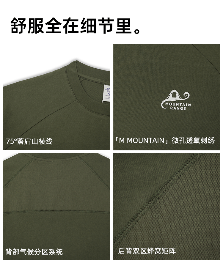 RFSD男装|2025春夏新款美式字母logo拼接撞色设计感短袖T恤男宽松详情8