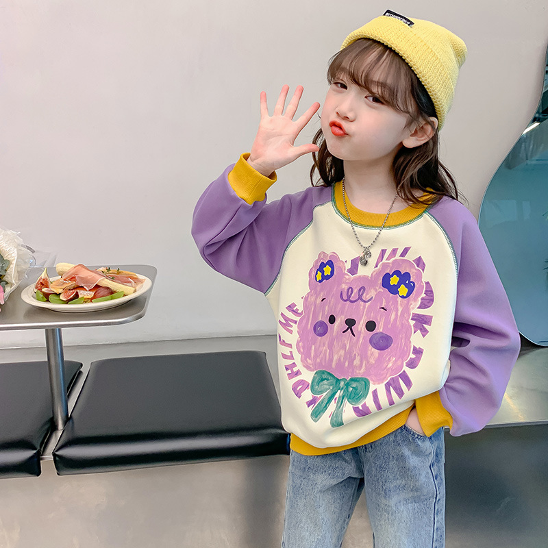 女童卫衣春秋款2024新款洋气儿童秋装长袖小女孩秋季童装宽松上衣