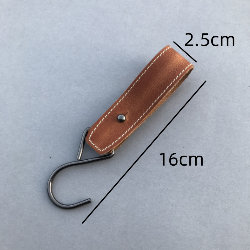 The S-hook cowhide trouser hook rack in the clothing store showcases a special webbing hanging rack for men's and women's jeans Specification image