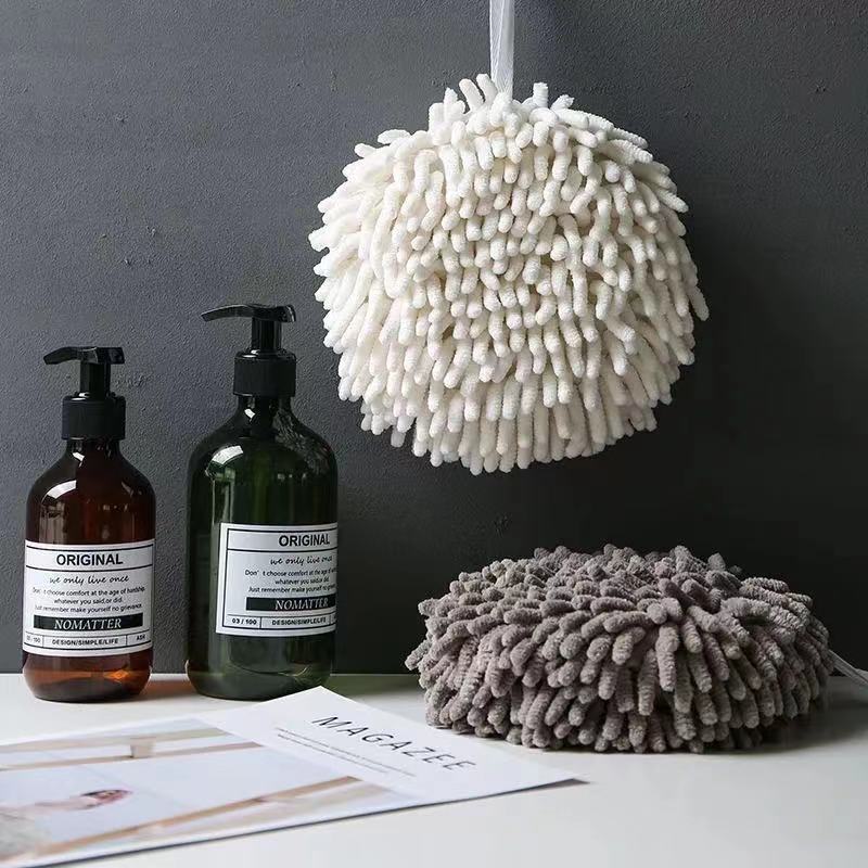 The Manufacturer Directly Provides Absorbent Quick Drying Universal Creative Chenille Hand Towel Towel Bathroom Hanging Cute Hand Towel Application Scenario
