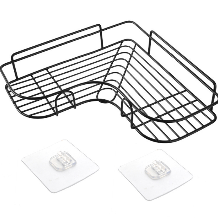 Perforation-Free Bathroom Bathroom Triangular Shelving Wall Mounted Toilet Bathroom Toiletries Station Store Wall Items Item Picture