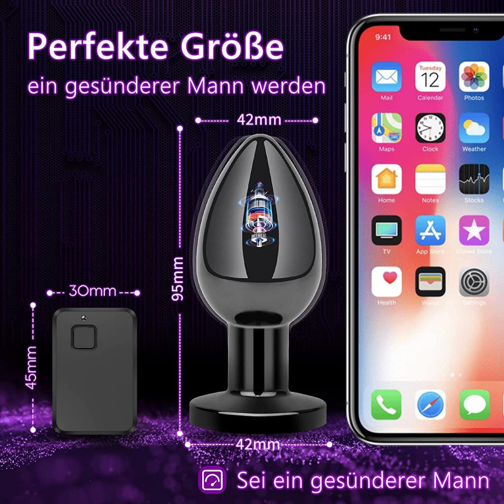 Remote-controlled metal anal plug magnetic charging sex toy, male and female masturbation sexual intercourse product details Picture