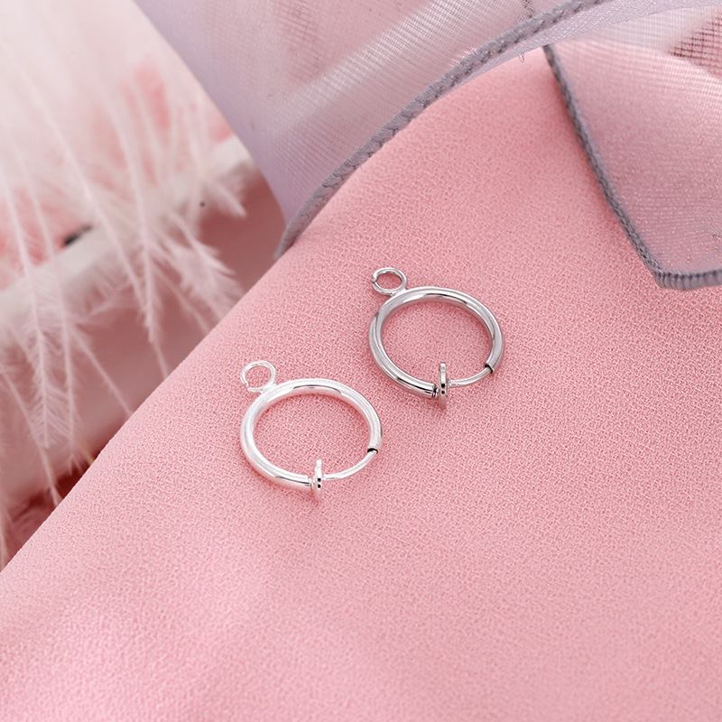 Wholesale of circular earrings and accessories without ear holes, spring ear clips, elastic hooks, DIY handmade earrings and accessories A30 Specification drawing