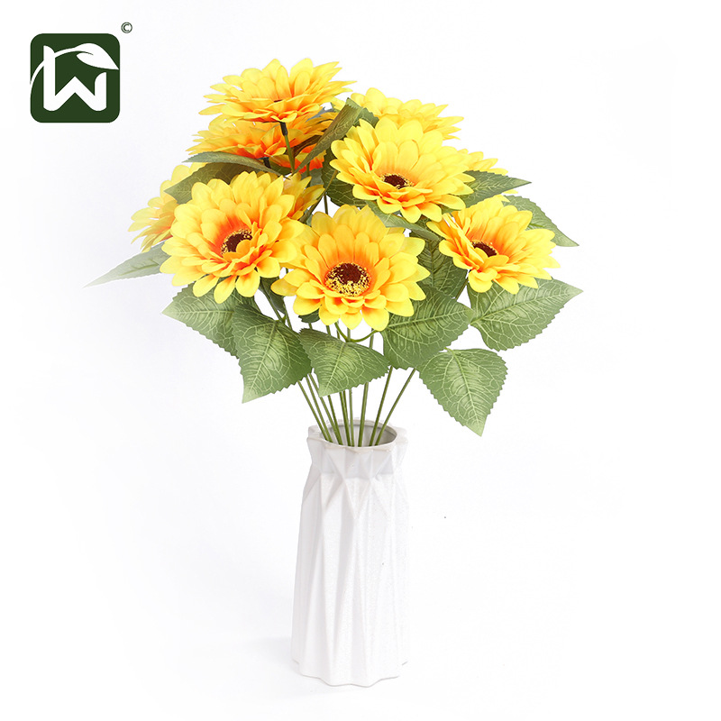 Simulación girasol simulación flor amarillo girasol casa sala de estar idílico estilo fotografía clásica accesorios decoración al por mayor