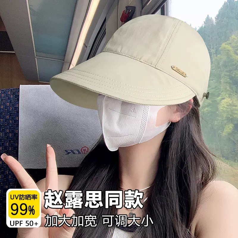 Brand [Sondona] Casual hat, commuter style, the same as Zhao Lusi's quick-drying sun protection hat, women's headband, face cover fisherman's hat, spring and summer UV protection sun hat Application Scenario