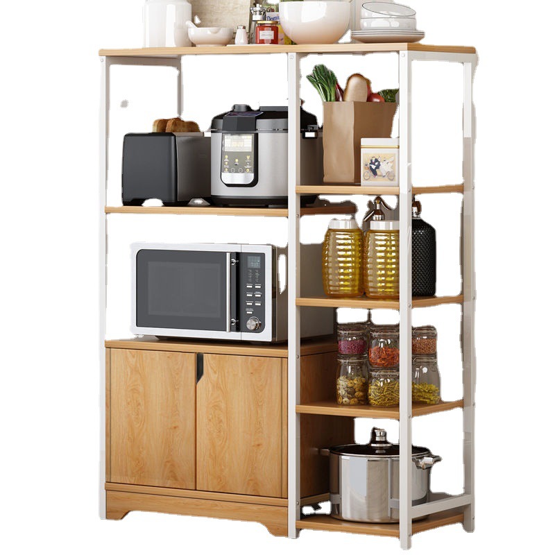 Storage rack, microwave oven, kitchen floor-standing multi-layer rack, bowl cabinet, household seasoning rack, storage rack, space-saving, consignment