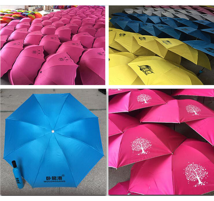 跨境外贸 酒瓶伞晴雨伞创意广告伞三折伞遮阳伞太阳伞 可印字logo详情2