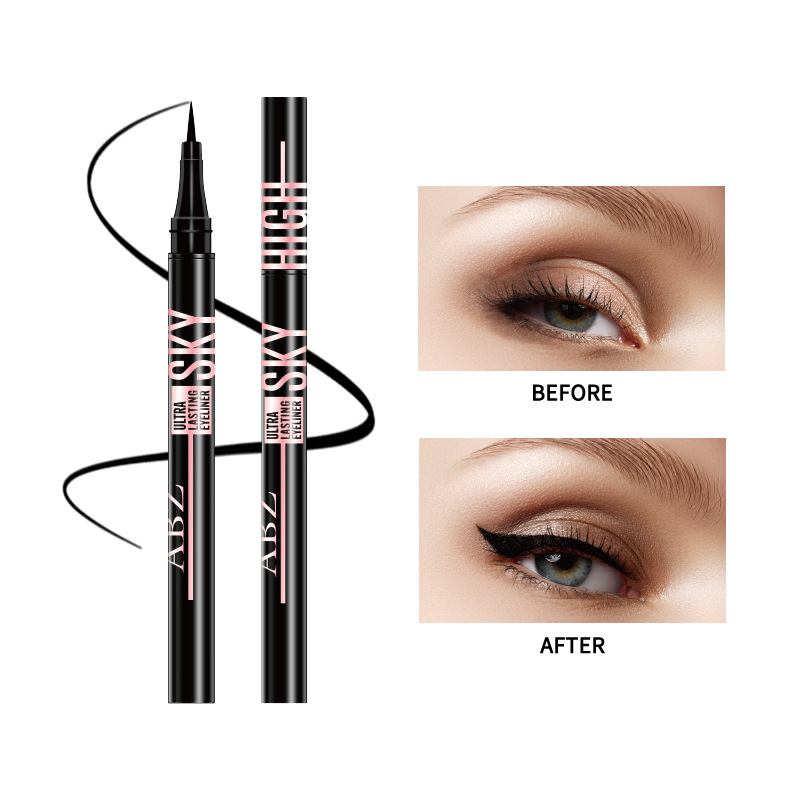 Cross-border foreign trade stock ABZ eyeliner pen, waterproof, non-smudging, smooth and quick-drying eyeliner pen, makeup processing and wholesale Specification image