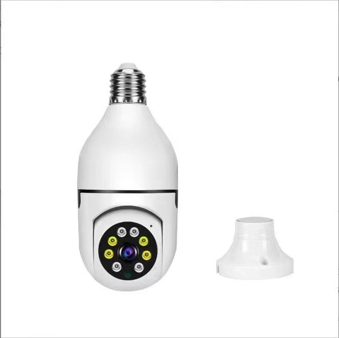 Wireless Light Bulb Surveillance Camera 360 Degree Mobile Phone Remote Night Vision Full Color Network Hd Home Monitor