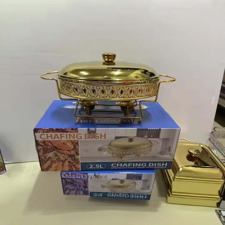 Buffet Glass Stove Buffi Stove Hotel Restaurant Alcohol Stove Golden Hot Pot Rack Heating Tableware Cross-Border Supply Application Scenario