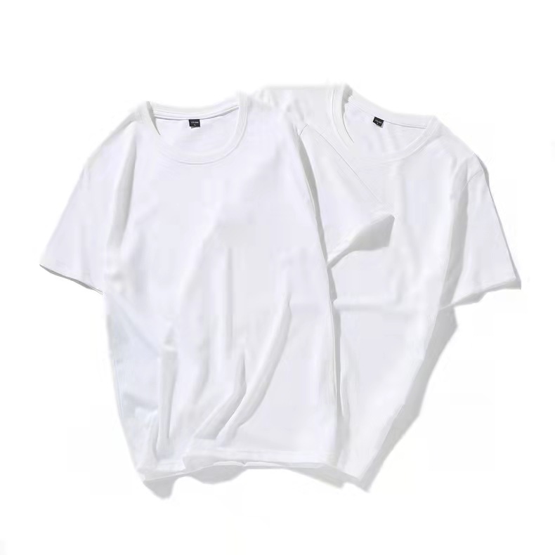 2024 New men's and women's pure cotton short-sleeved T-shirts, solid color casual round-neck half-sleeved T-shirts, loose large-sized base layer
