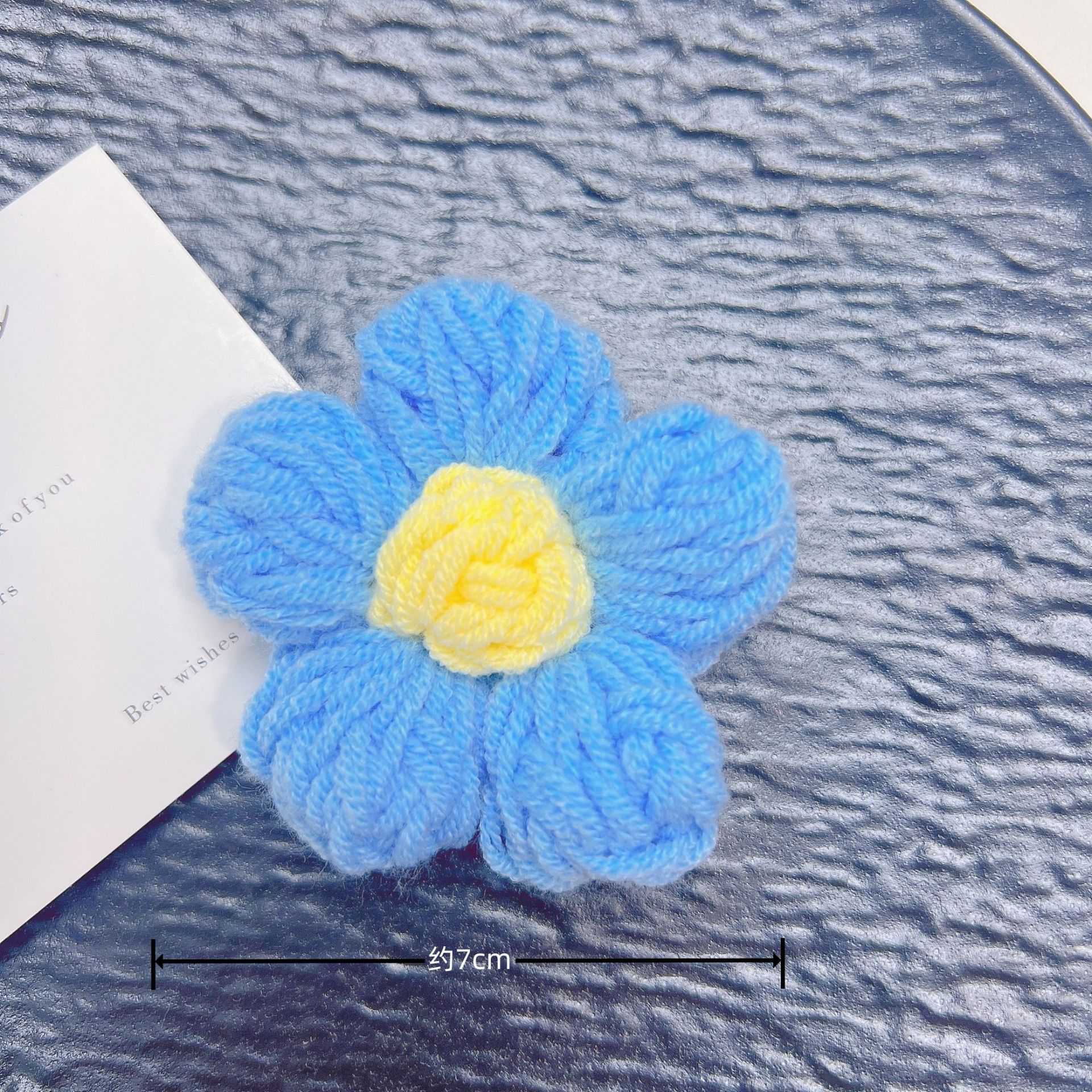 手工毛钱7厘米勾花DIY泡芙花发饰发件服装辅鞋帽箱包毛衣装饰辅料详情7