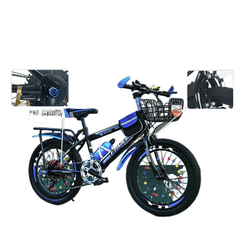 Children's bicycles, off-road mountain racing for boys aged 6 to 12, 10-12-15, and children's gear shifting Item Picture