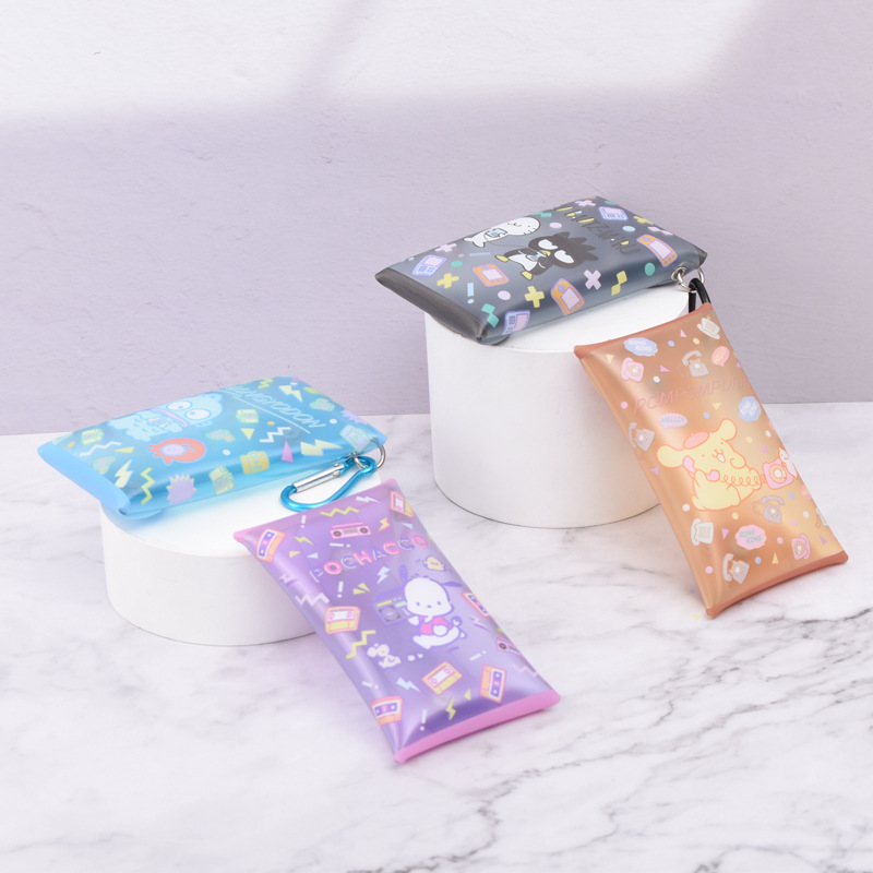 Pvc Cartoon Transparent Button Bag Change Key Earphone Bag Trinket Storage Bag Blind Box Storage Bag Customized Application Scenario