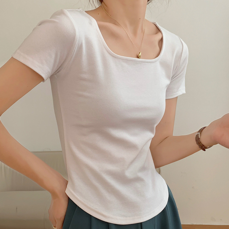 尾货/短袖女/纯棉长袖女打底衫/衣服女/女针织衫产品图