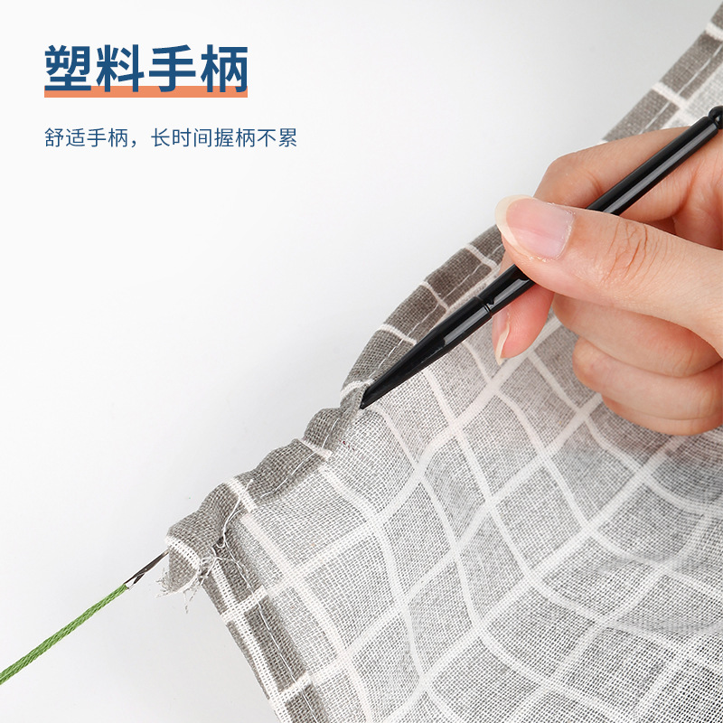 Plastic handle extremely fine crochet lace crochet strap hook Antique beaded crochet diy knitting tool single-headed crochet details Picture