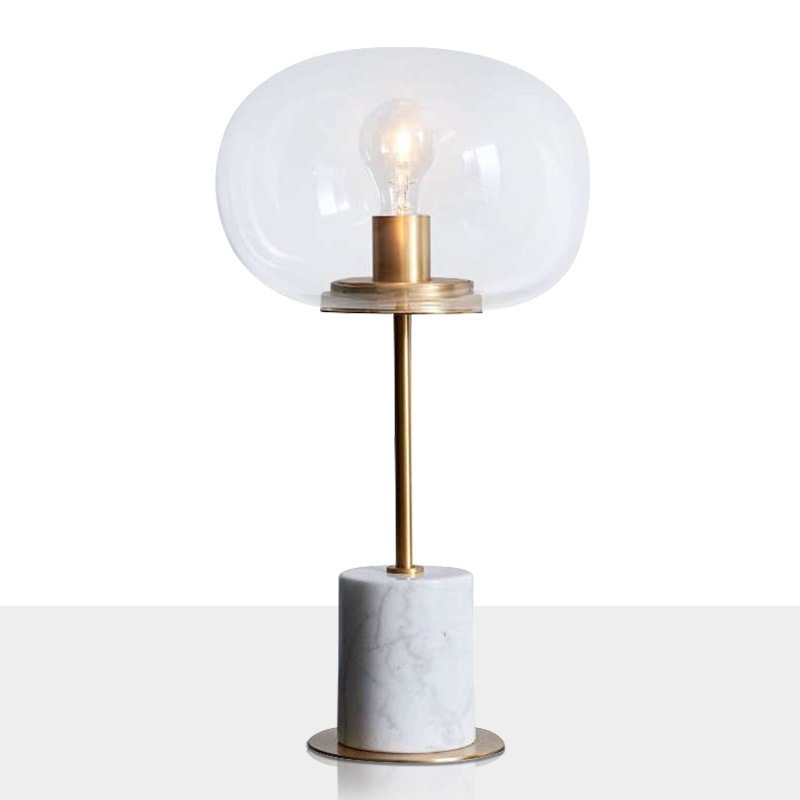 Nordic ins minimalist postmodern designer creative marble glass model room living room bedroom popular table lamp