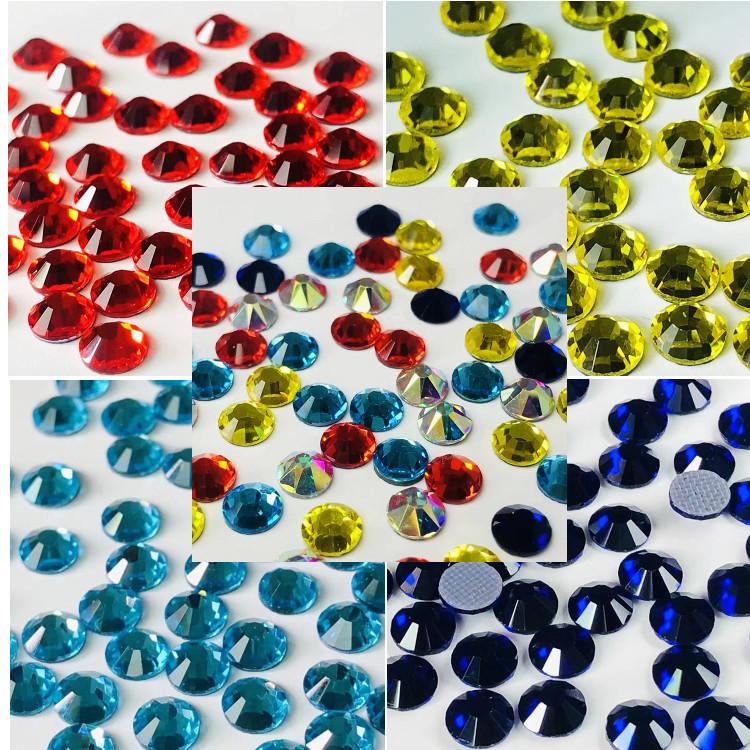Manufacturers Wholesale New Washless Imitation Diamond Imitation Diamond Flat Bottom Hot Drilling White Ab Color Hot Drilling Under The Diamond Diamond Jack Drill Item Picture