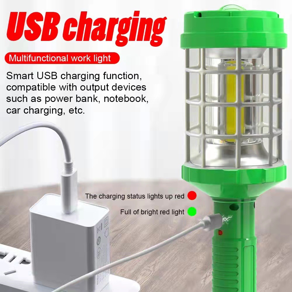 Cross-border camping lamp, handheld high-intensity outdoor lighting lamp, magnetic 360° light hanging auto repair work lamp details Picture
