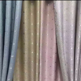 Solid Color Diamond Hemp Embossed Blackout Curtain Blackout Cloth Living Room Bedroom High Blackout Finished Curtain Manufacturers Directly Supplied Specification drawing