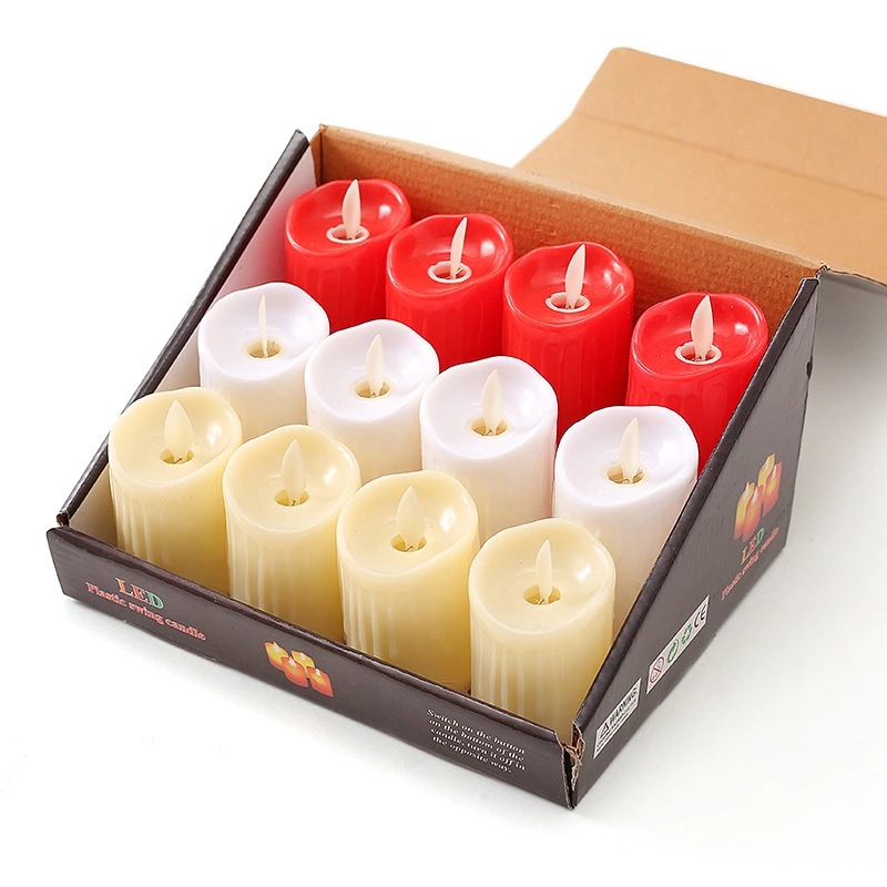 LED simulation swing electronic candle flow wax restaurant guiding lighting candle lamp, confession simulation candle lamp Application Scenario