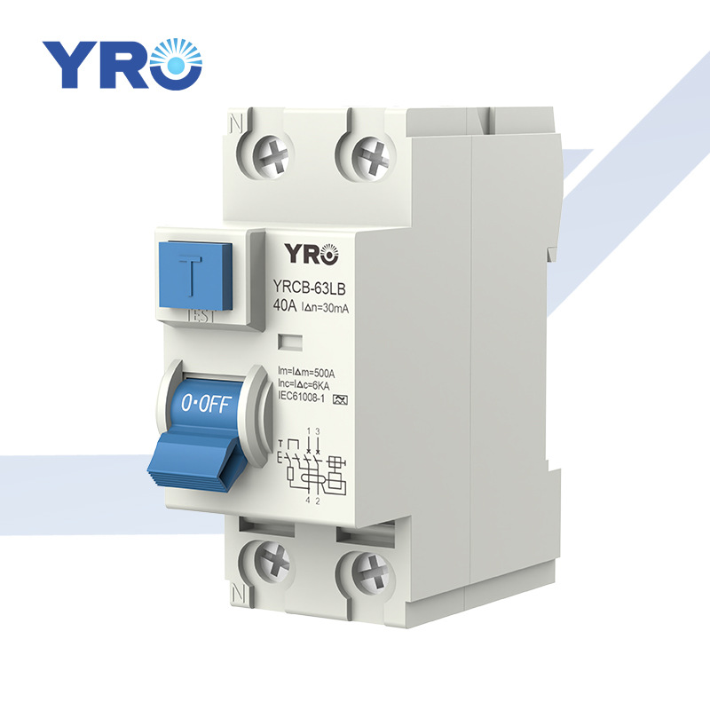 新品CE漏电开关A型剩余电流动作断路器2P4P 30ma 100ma RCD保护器产品图