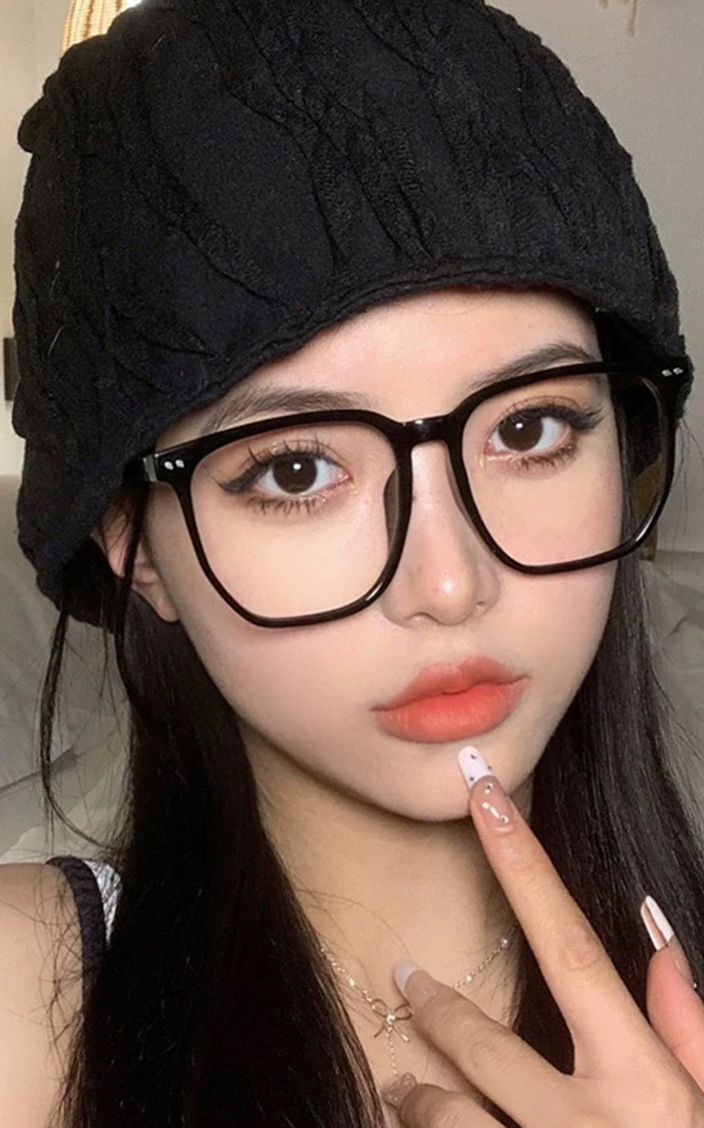 gm眼镜框女款时尚简约网红素颜显脸小防蓝光平光镜男士近视眼镜架详情6