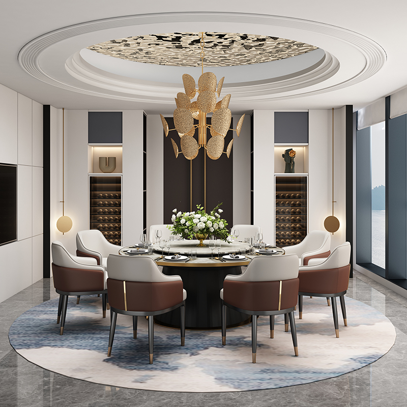 意式餐厅椅猫爪皮革餐桌凳子靠背现代高级感酒店简约洽谈椅极简凳子家具餐椅复古椅子椅子详情图4