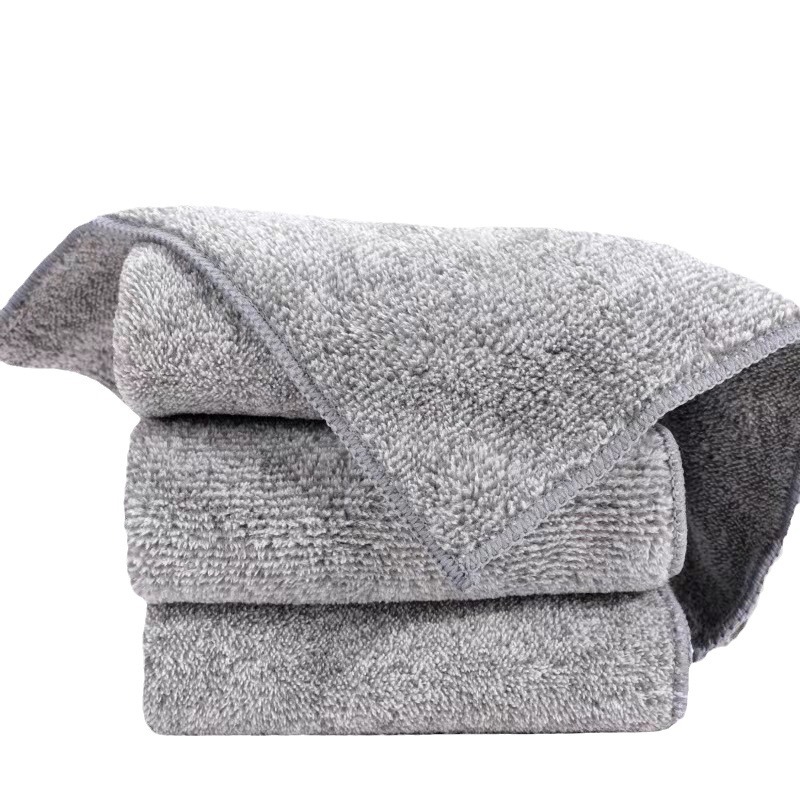 Japanese-style bamboo charcoal fiber thickened kitchen absorbent cloth, household cleaning, degreasing, dishwashing cloth, stain-removing, lint-free cleaning Item Picture