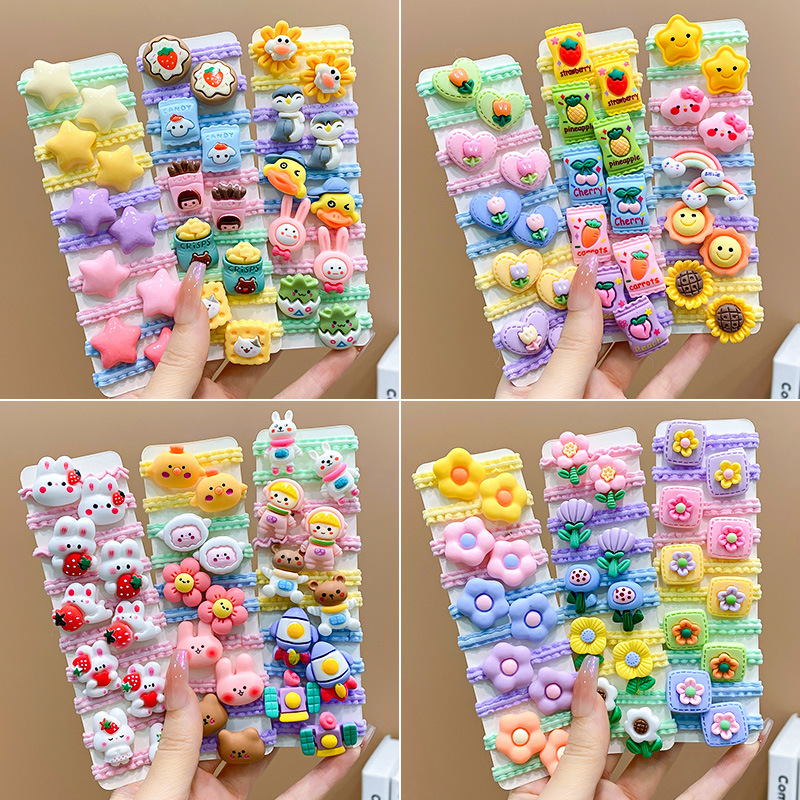 Girls' Hair Accessories Spring Color Skirt Skirt Headband Cute Cartoon Rubber Band Hair Band Small Thumb Headband Headband For Children