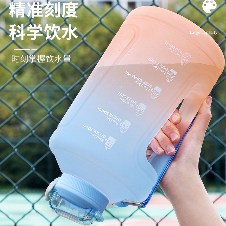 塑料杯运动顿顿桶夏季水杯大容量水壶健身太空杯吸管杯礼品杯印字详情图2