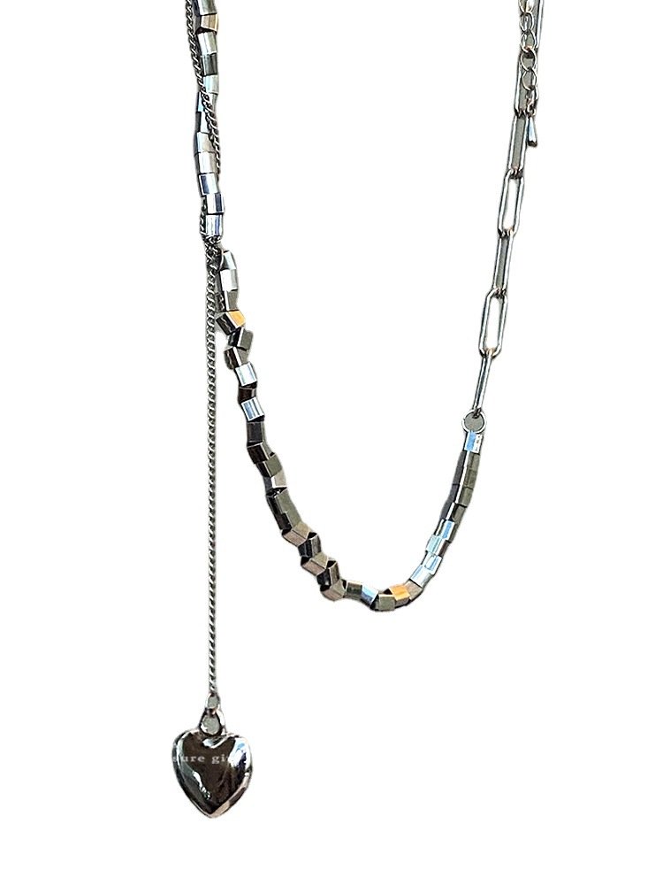 轻奢小众拼接白底实物图