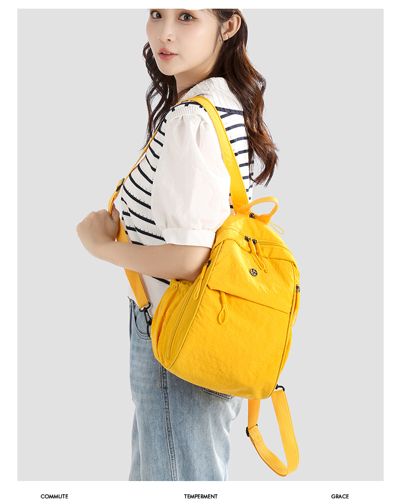 大学生户外运动轻量化山系防泼水背包大容量轻便休闲旅行双肩包女详情7